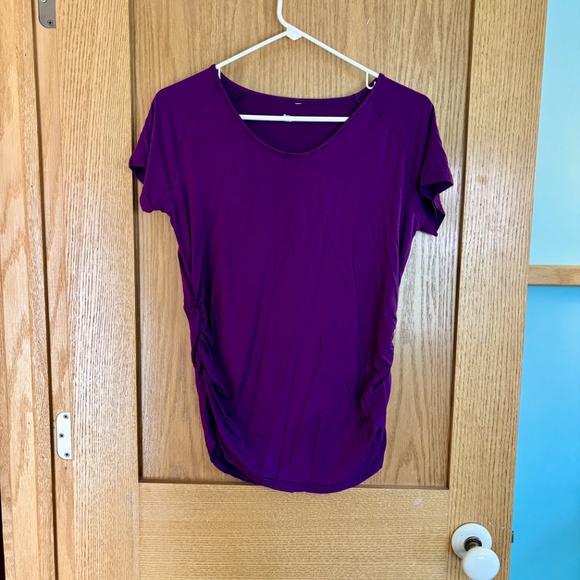 Bundle of 3 Maternity T Shirts Size Medium - Turquoise Purple White - Picture 9 of 11